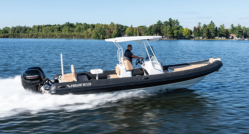 Boating adventure with an inflatable boat