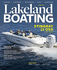 Sport boat on cover of magazine