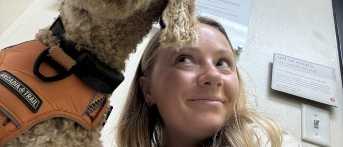 Ripley getting her vaccines for Canada