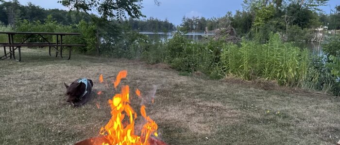 Bonfire at Buckhorn Lock