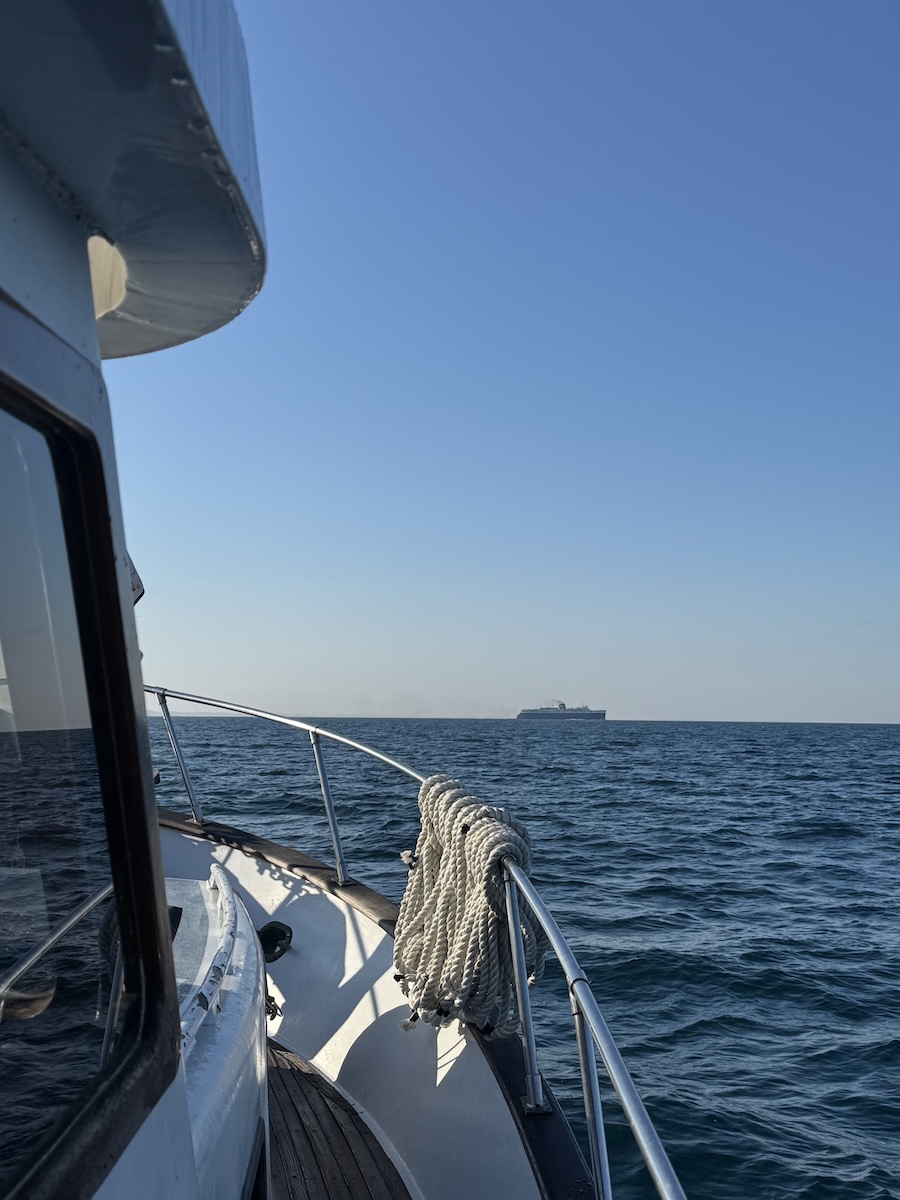 S.S. Badger leaving Ludington