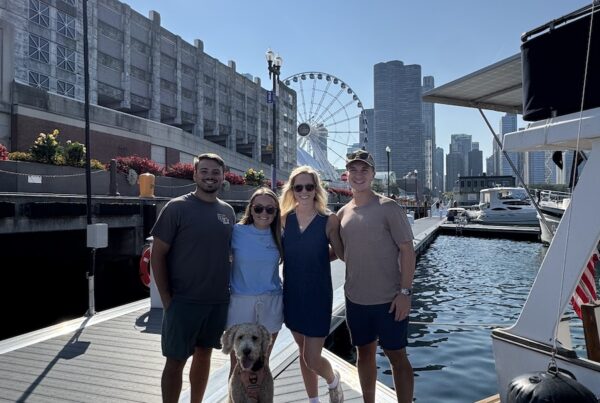 Seeing friends in Chicago