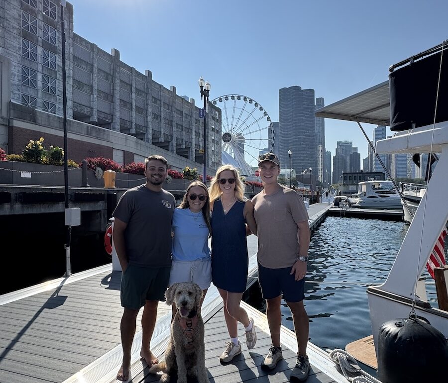 Seeing friends in Chicago