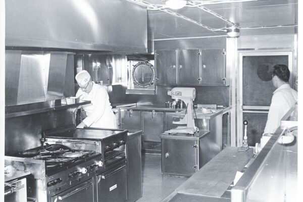 The galley in 1964