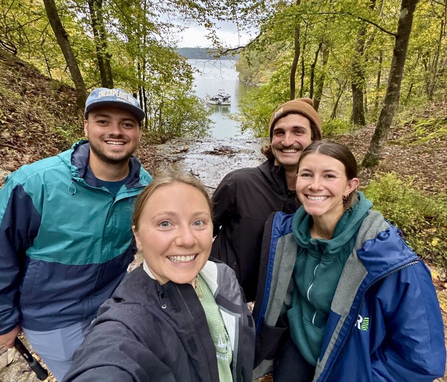 Selfie at the waterfall