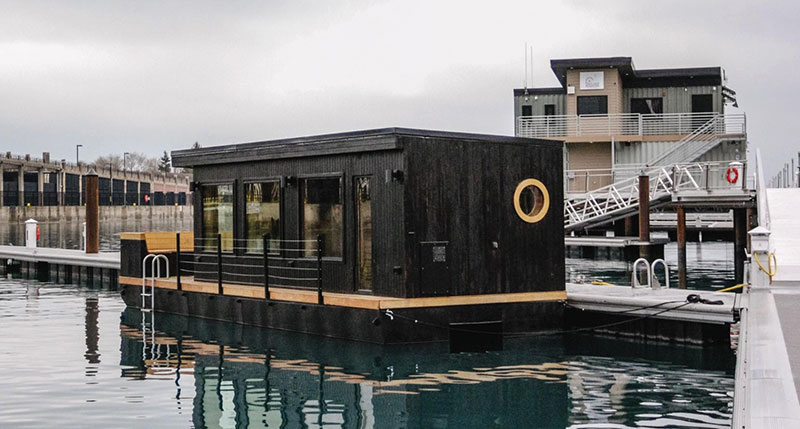 Navy Pier Kiln Floating Sauna