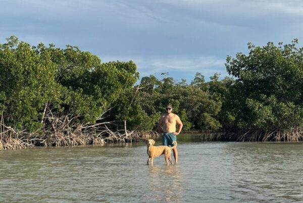Ripley loves to run on the sandbars