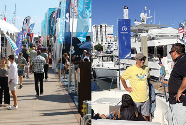 People shopping at boat shows