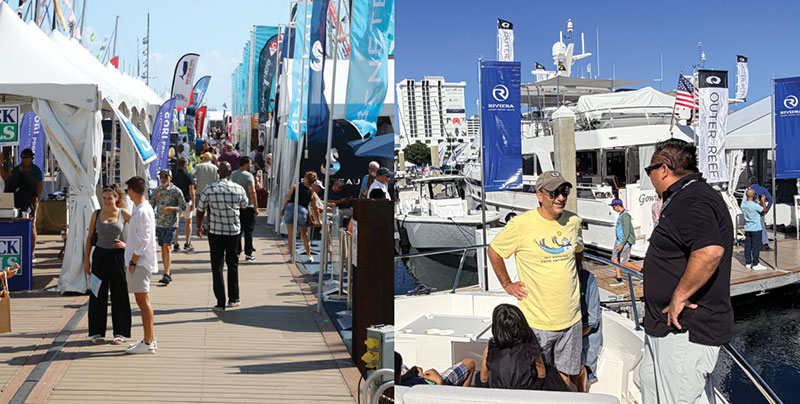 People shopping at boat shows