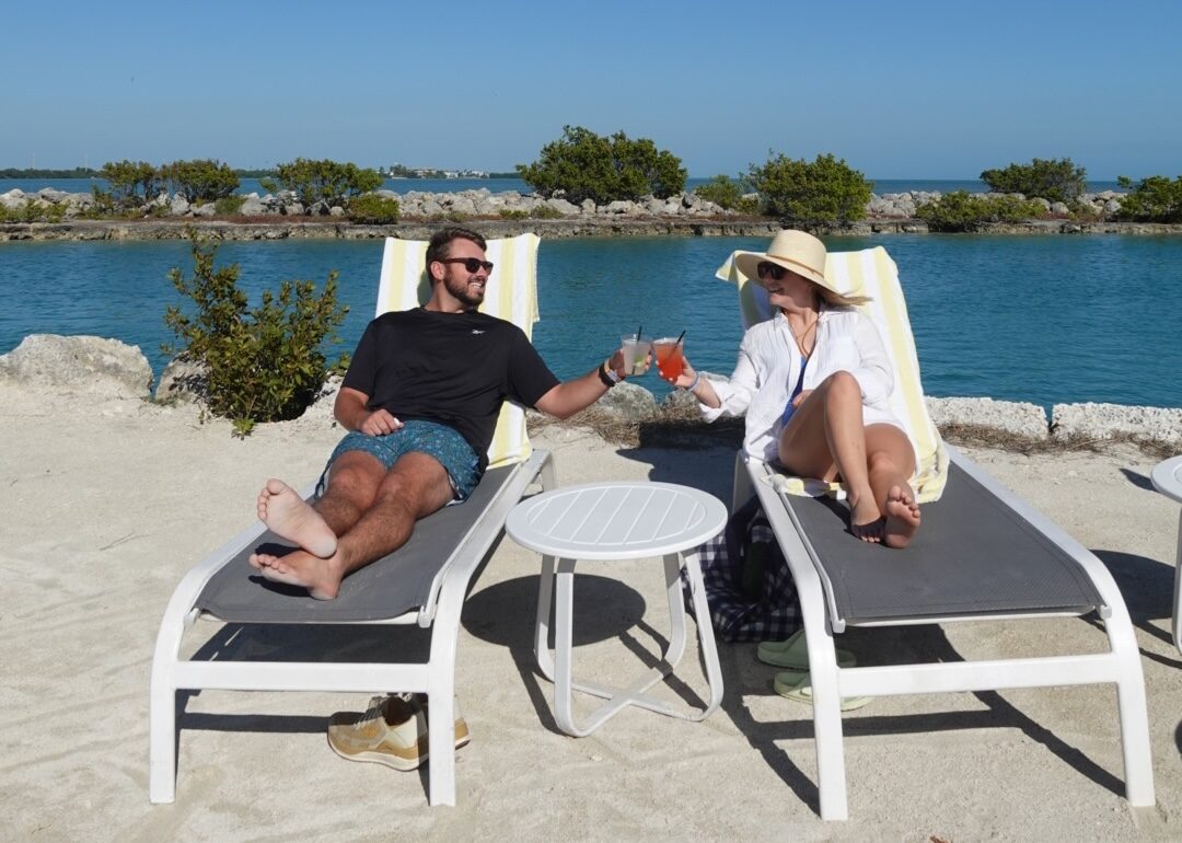 Lounging by the Saltwater Lagoon at Hawks Cay