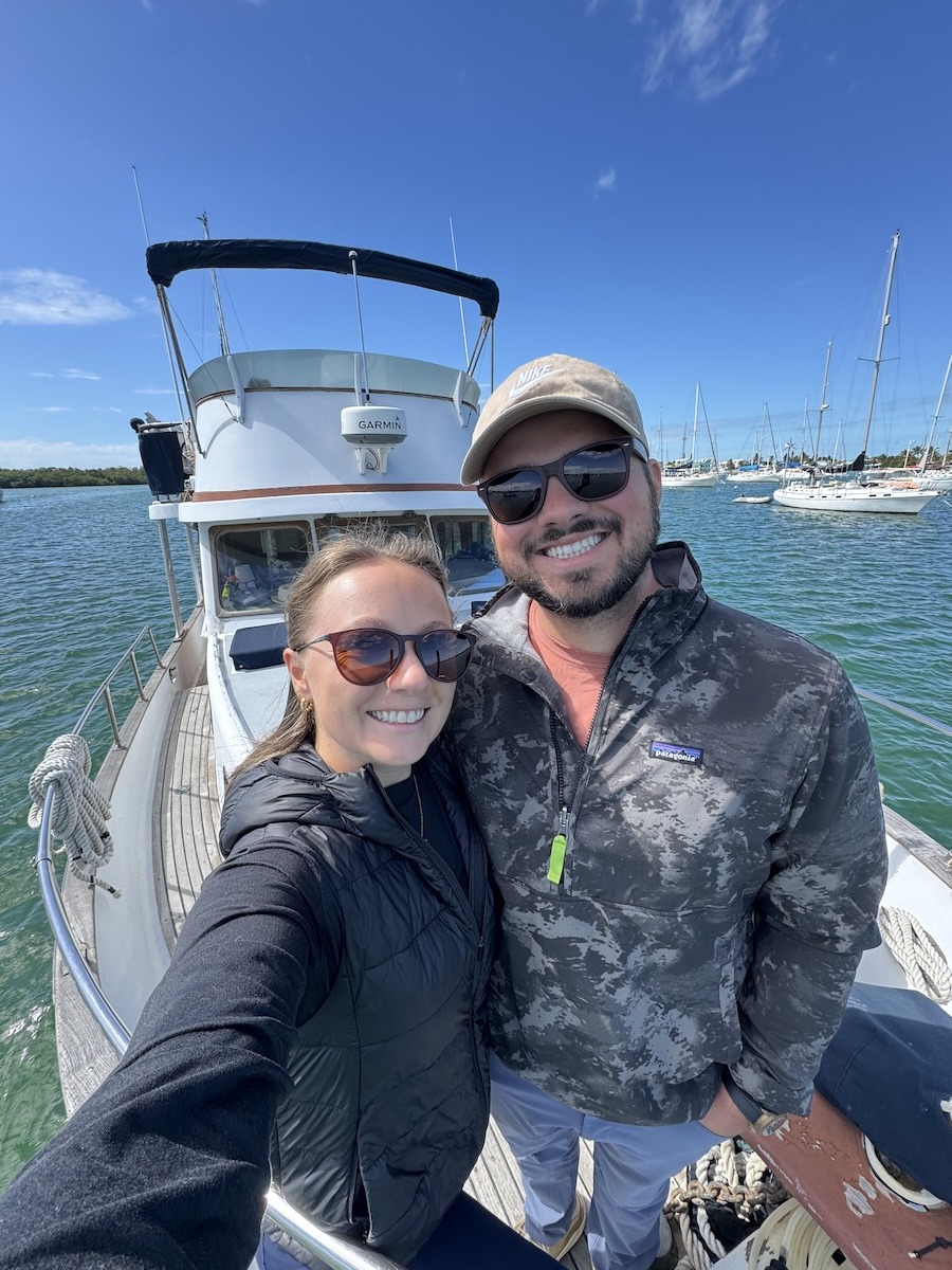 Selfie on the boat