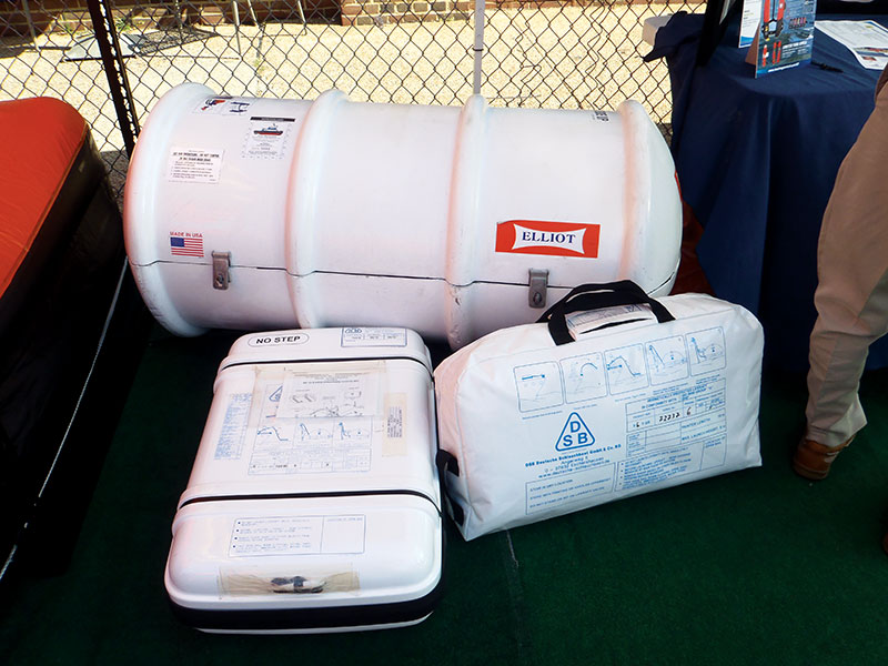 Canister and valise life rafts