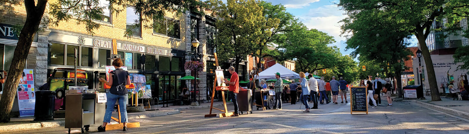 Orillia waterfront downtown Mariposa Folk Festival