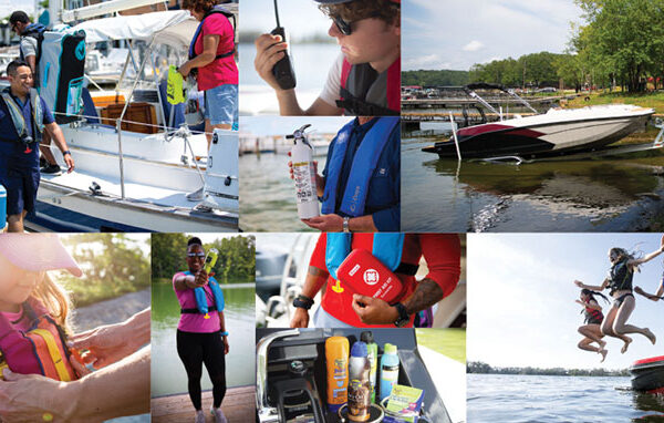 Pre-departure boat safety collage