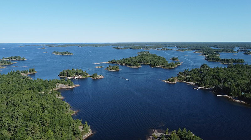 Georgian Bay Drone Shot