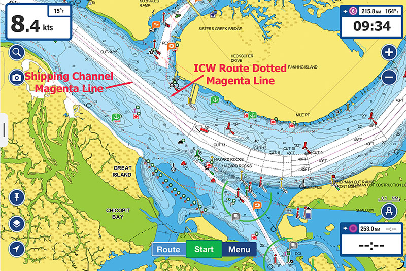 Navionics chart