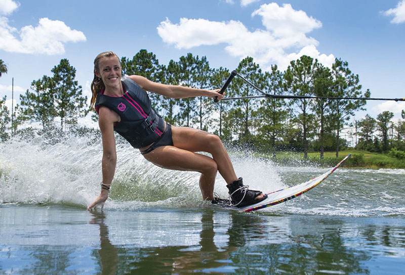 Slalom skiing