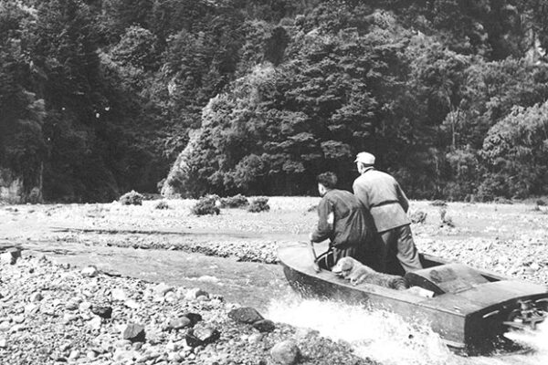 Bill Hamilton in shallow waters