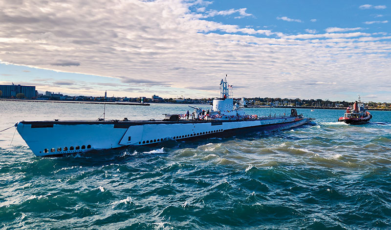 USS Cobia heading back to Manitowoc after a necessary restoration